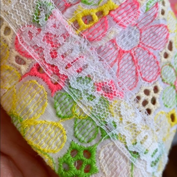 Lilly Pulitzer Percy Dress Multi Sunbonnet Lace - Picture 3 of 5